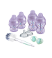 Kit biberoane nou-nascut Tommee Tippee Advanced, cu sistem de ventilatie, 0 luni +, Mov